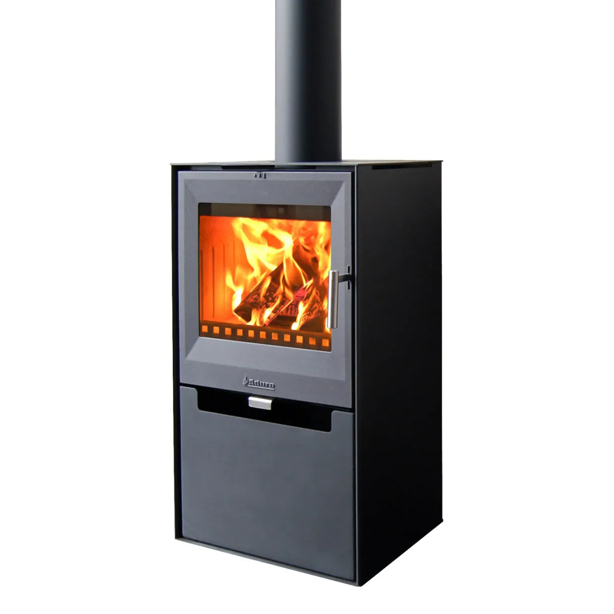 14 Fristående Svart Plåt 9kW