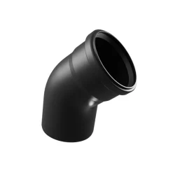 45° PP 110 mm Svart
