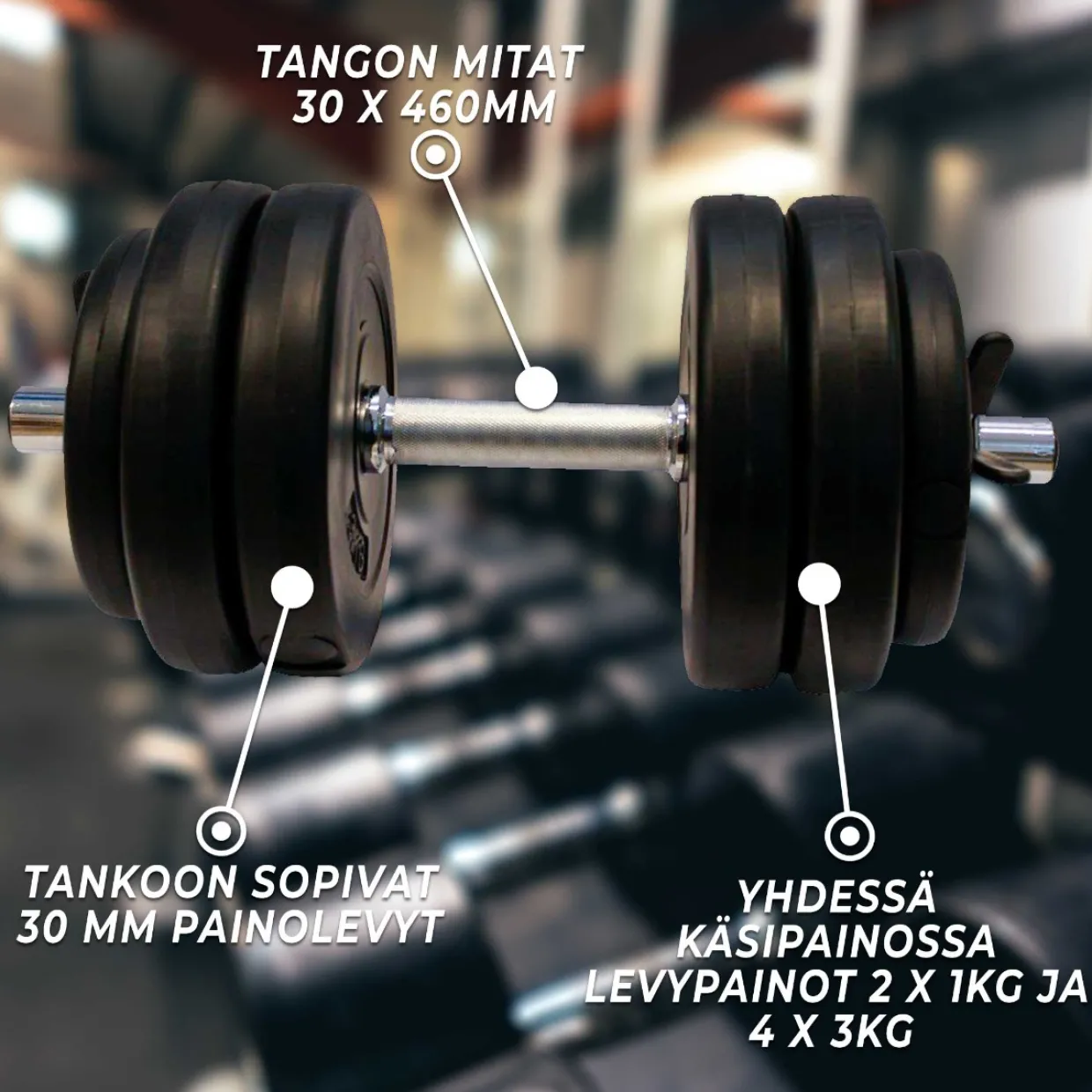 2 st 30 kg Justerbar