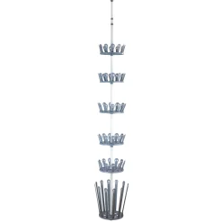 Achilles Teleskop Platsbesparande Skoförvaring Justerbar Höjd 100-300 cm