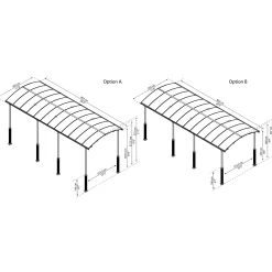 Alpine I Metall För Husbil 3,6x8,5 m