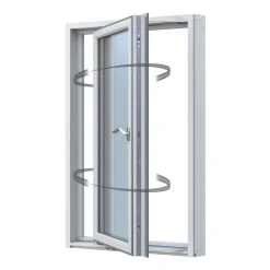 Aluminiumbeklätt Trä 3-Glas