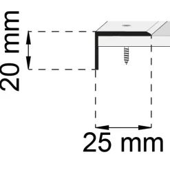A26 Mattsvart 20x25 mm