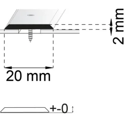 A25 Mässing 20 mm