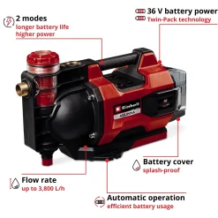 Aquinna 36/38 F LED Sladdlös Vattenpump