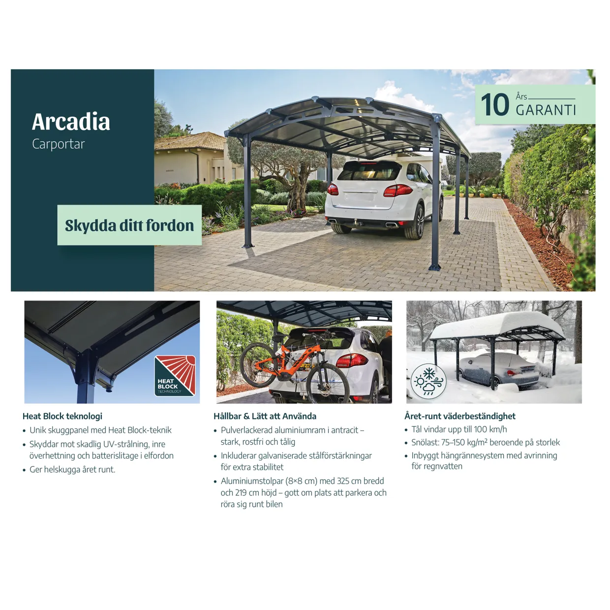 Arcadia I Metall 3,6x4,5 m