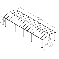 Arcadia I Metall 3,6x11 m