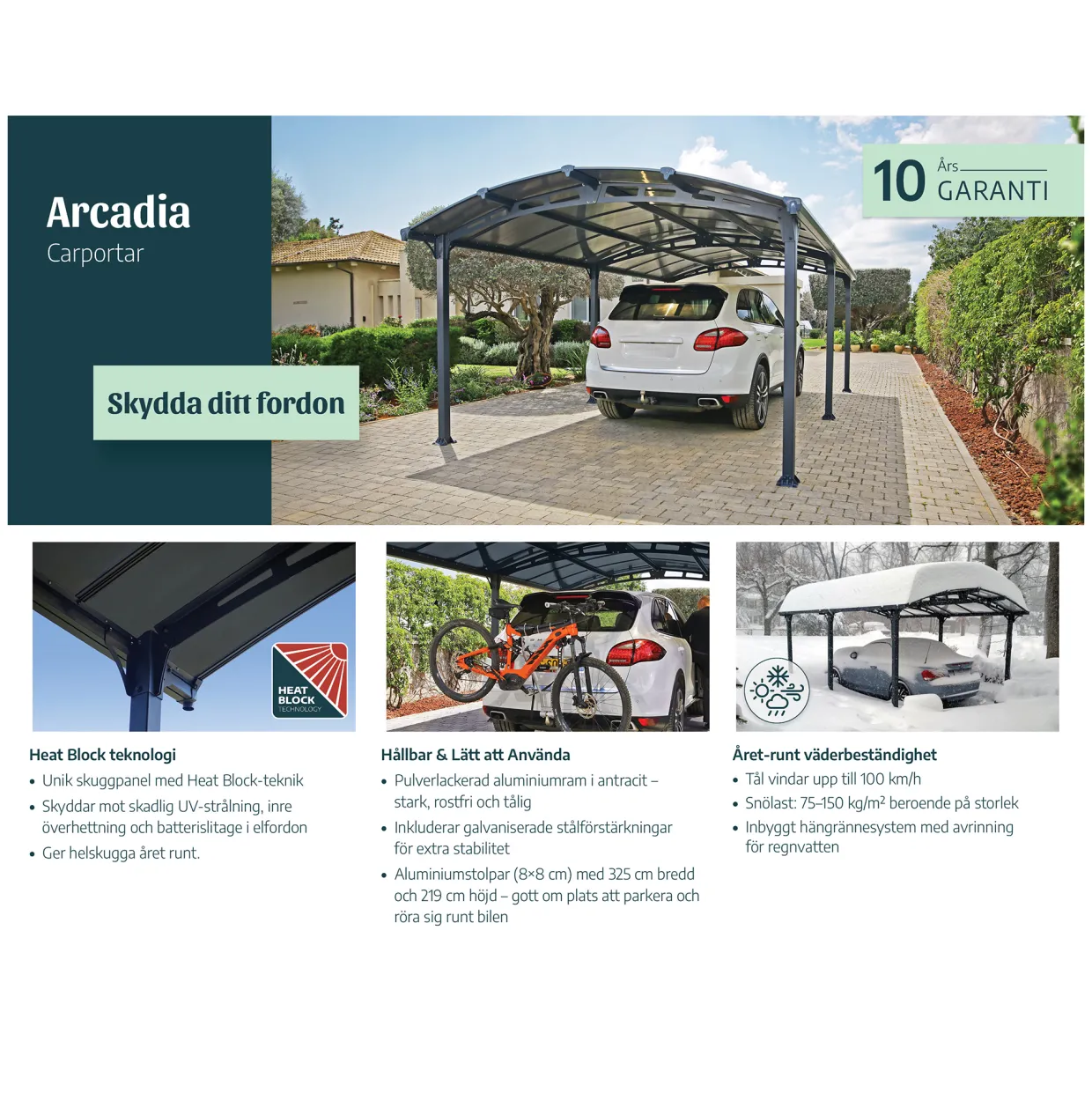 Arcadia I Metall 3,6x6,5 m