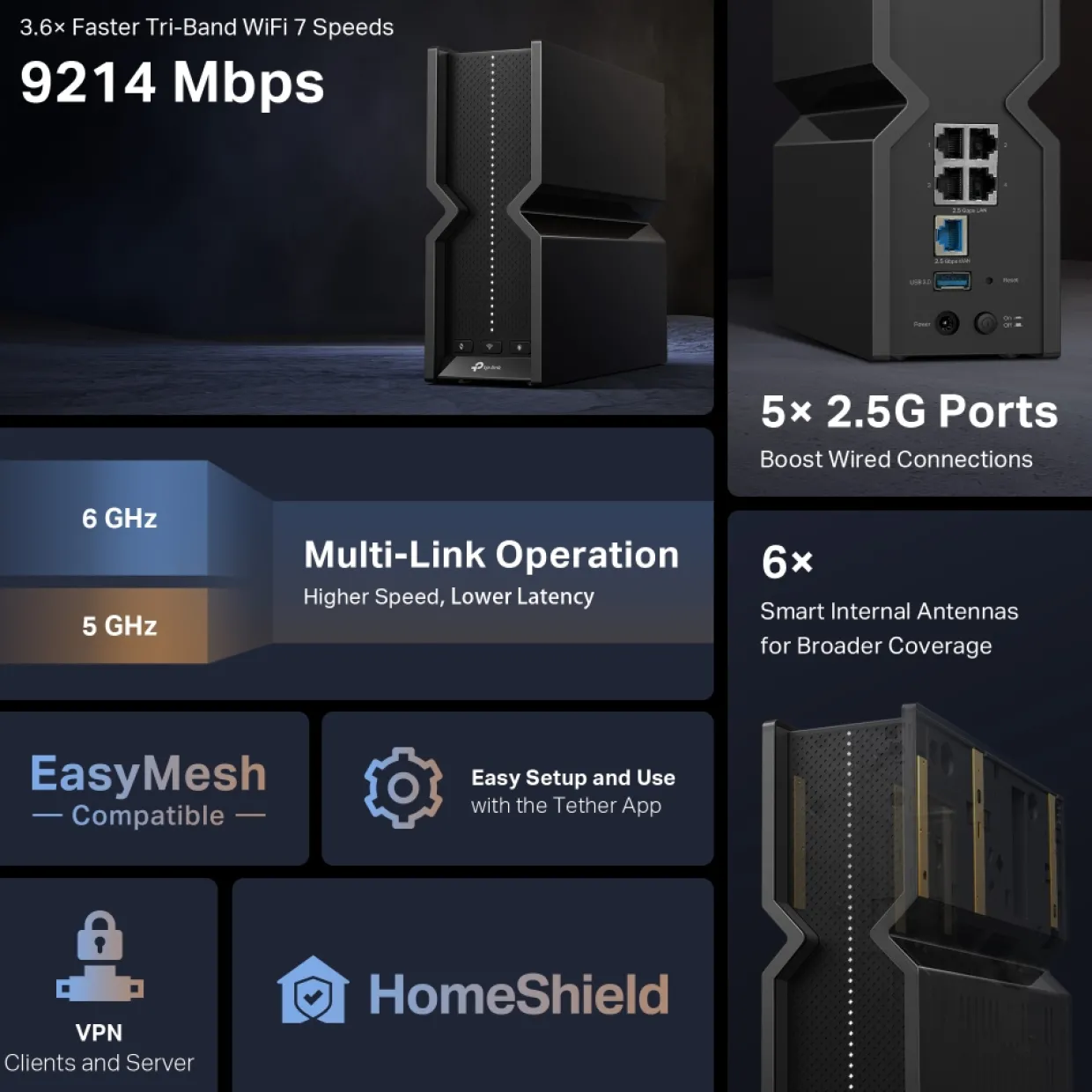 Archer BE550 Tri-Band Wi-Fi 7