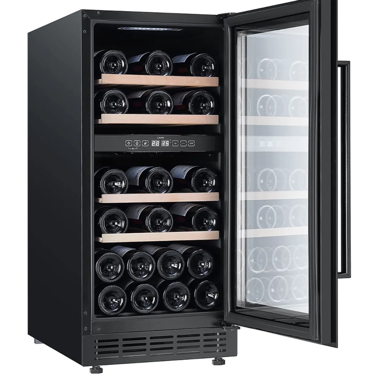 Arctic Collection 40D Fullglass Svart Inbyggbar med 2 Zoner