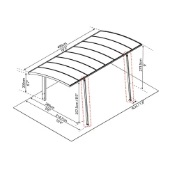 Arizona Breeze I Metall 3x5 m Specialförpackning