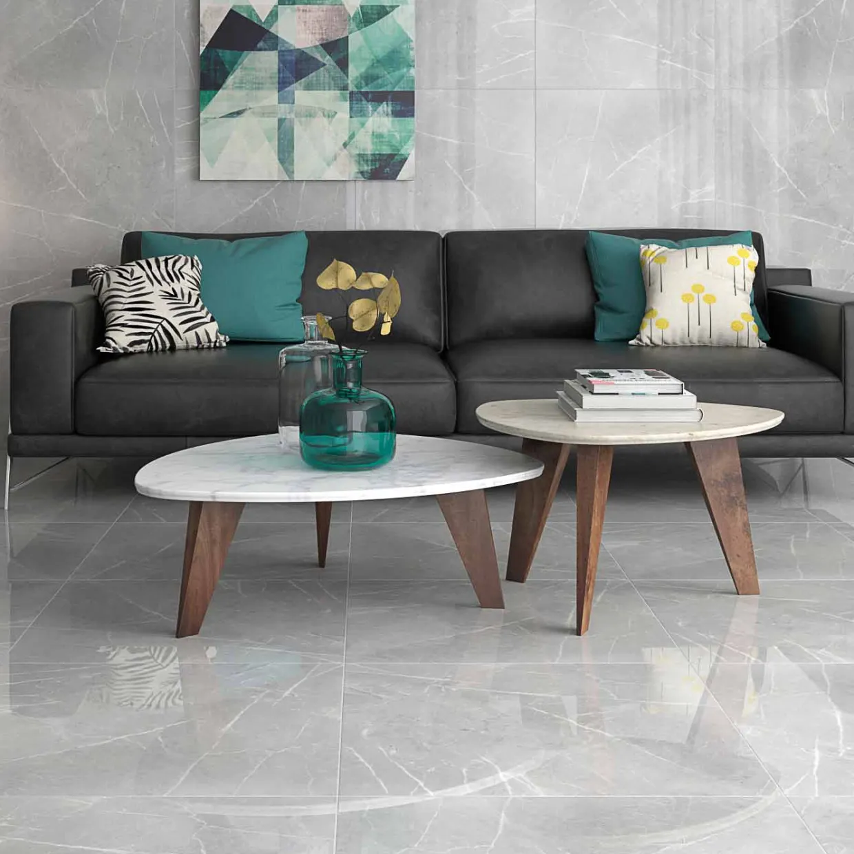Aura Perla Blank Rak Kant 60x60 cm