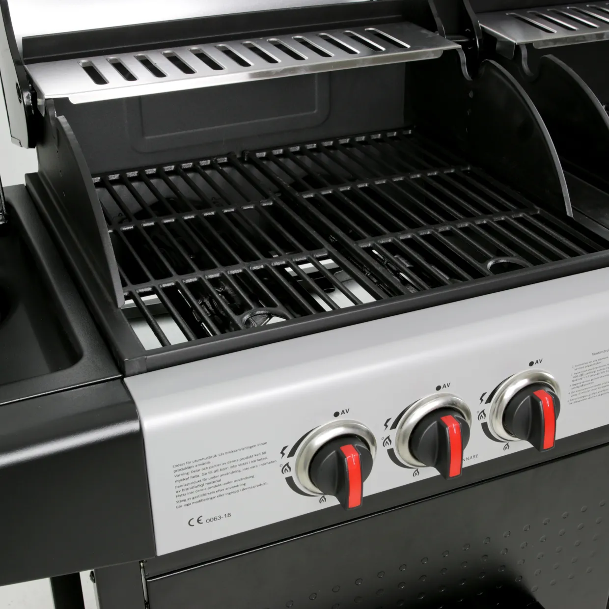 Aurora Kombinationsgrill med Sidobrännare & Rostfria Brännare
