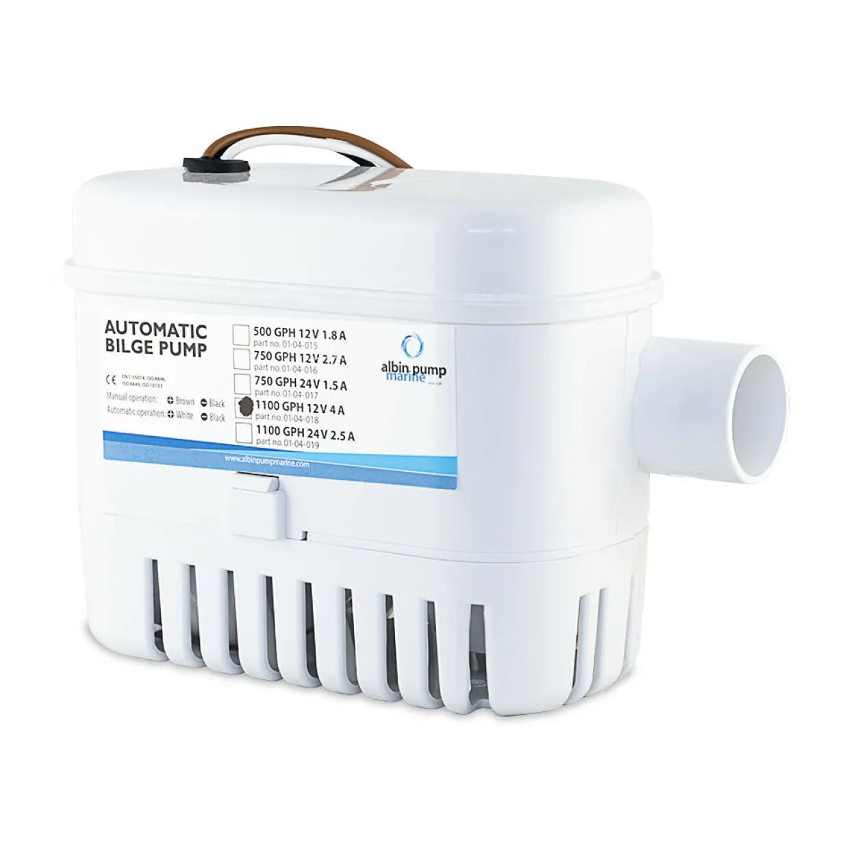 Automatisk 1100 GPH 12V
