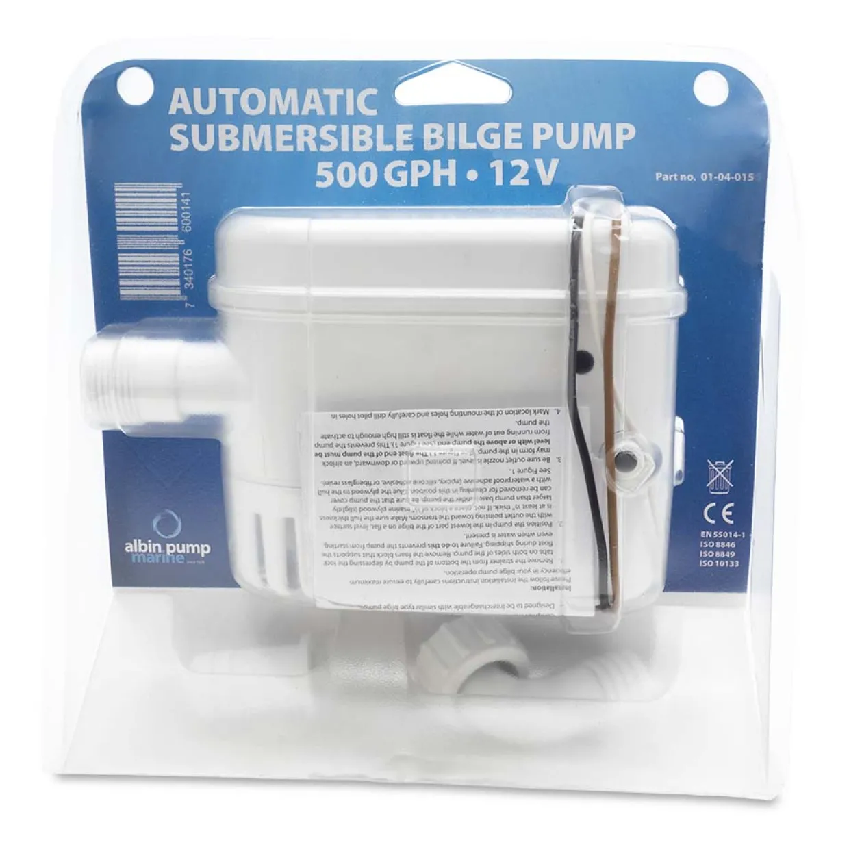 Automatisk 500 GPH 12V