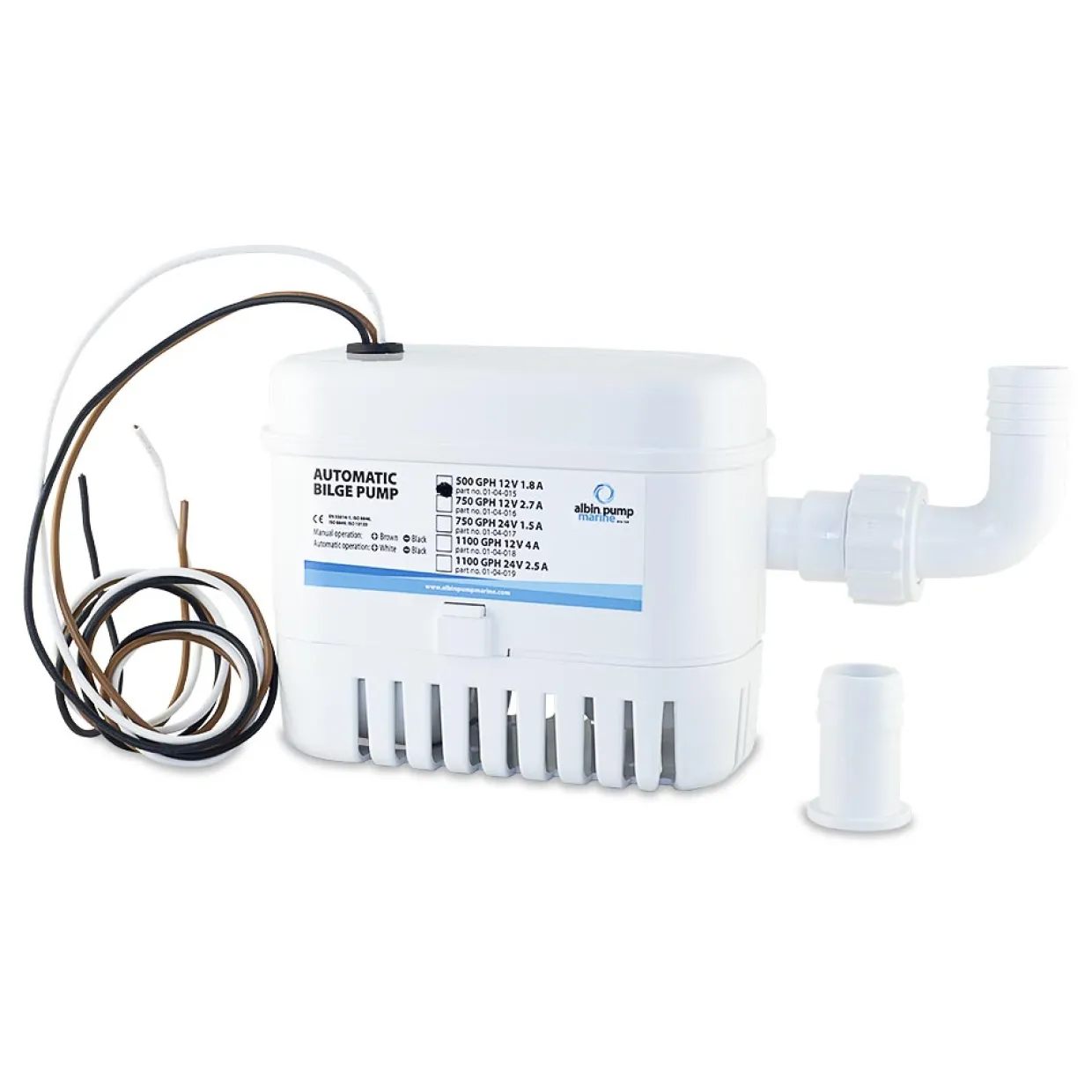Automatisk 500 GPH 12V
