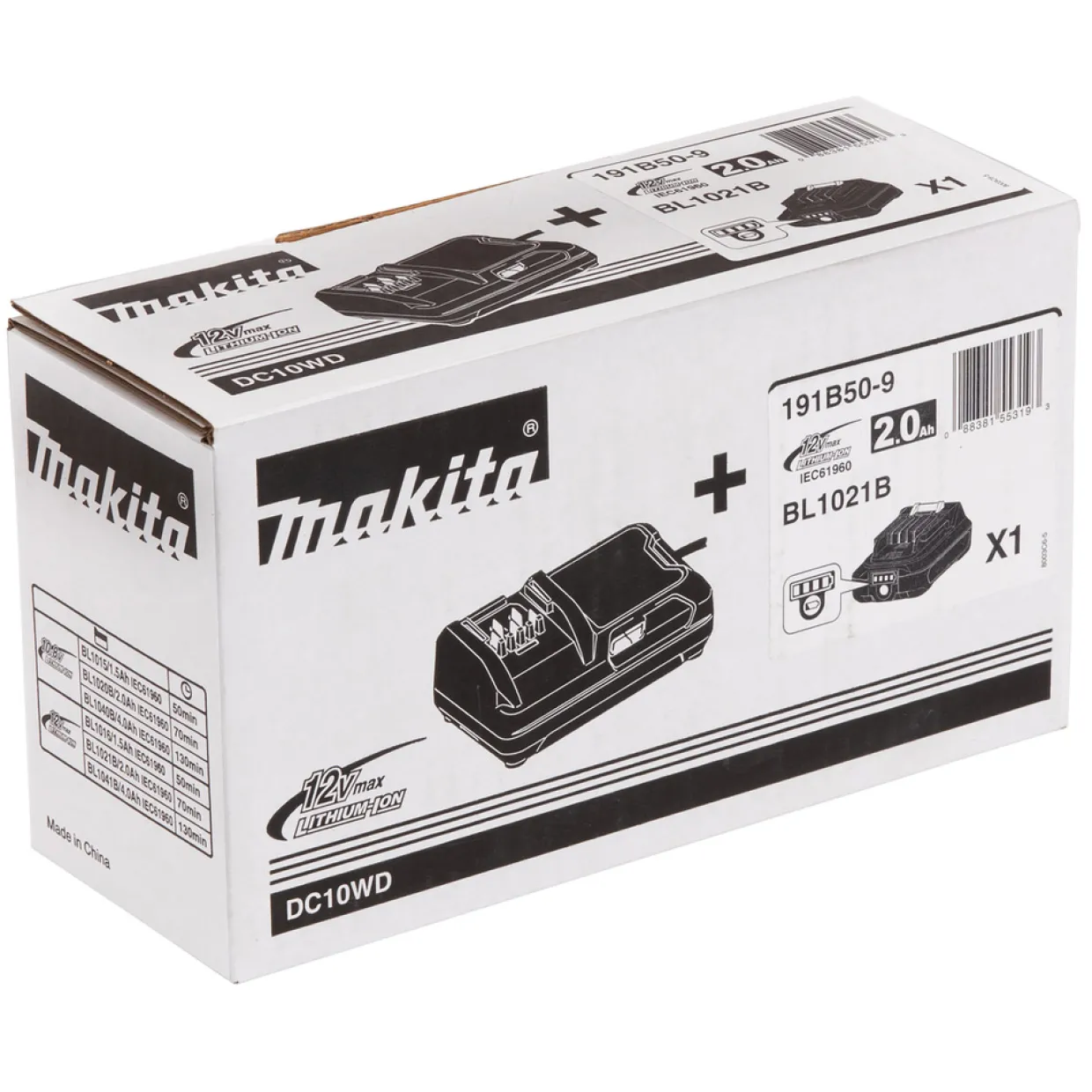 191B50-9 12V 2,0 Ah Li-ion Batteri och Laddare