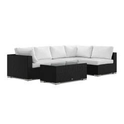 Bahamas utomhus loungegrupp 5-sits med vändbar schäslong och bord