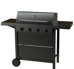 Barbeque 4 Brännare Svart