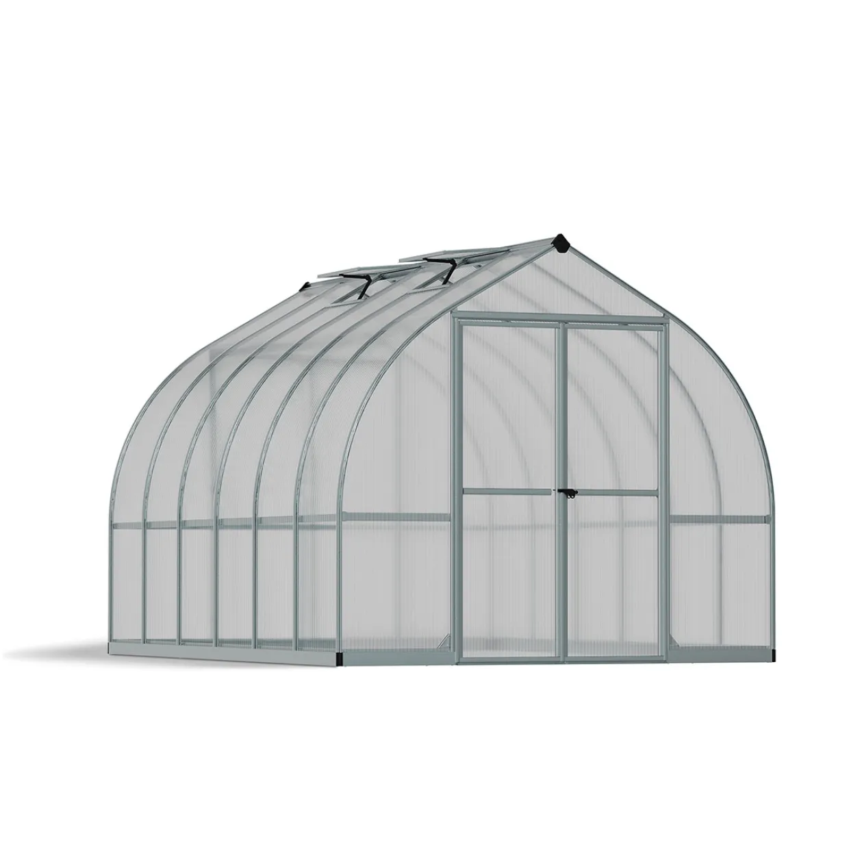 Bella Aluminiumram med UV-Skyddad Polykarbonat & Ventilationsfönster, 8,9 m²