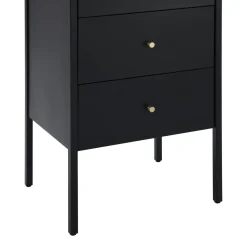 Benjamin Svart Förvaringsmöbel 50x115x35 cm