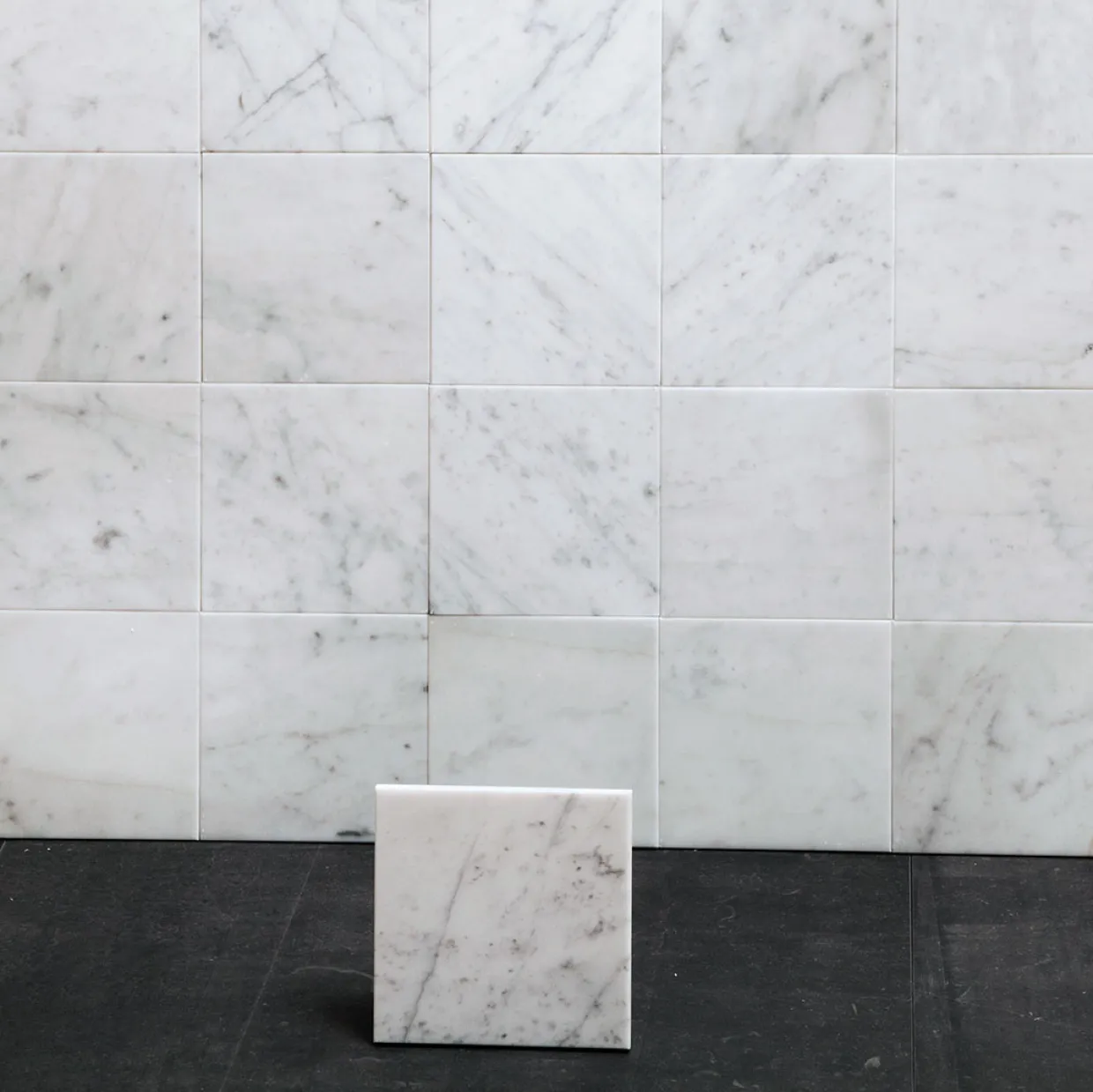 Bianco Carrara C Honed Vit 15x15 cm