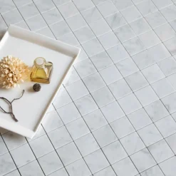 Bianco Carrara C Polerad 5x5 cm