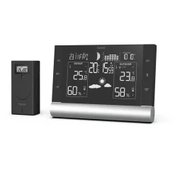 Black Line Plus Trådlös Termometer med WiFi & Frostlarm Svart