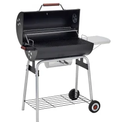 Black Taurus 660 Grilltunna med Justerbart Galler & Avtagbart Sidobord