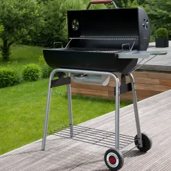 Black Taurus 660 Grilltunna med Justerbart Galler & Avtagbart Sidobord
