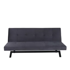 Bodil Grå Sammet 2-sitssoffa 180x80x55 cm 1 Sovplats