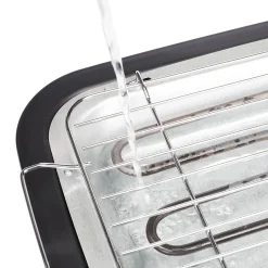BQ-2813 Svart Bordsgrill med Steglös Temperaturreglering & Fettuppsamlare