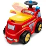 Brandbil ride-on med förvaringsutrymme, ratt och tuta