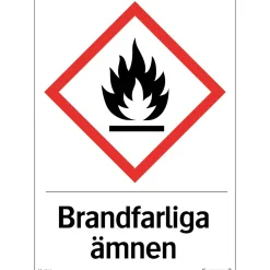 Brandfarliga Ämnen 210x297 mm Plast