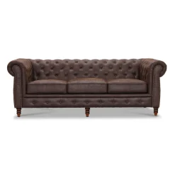 Cambridge Mirco Vintage Chesterfieldsoffa Brun