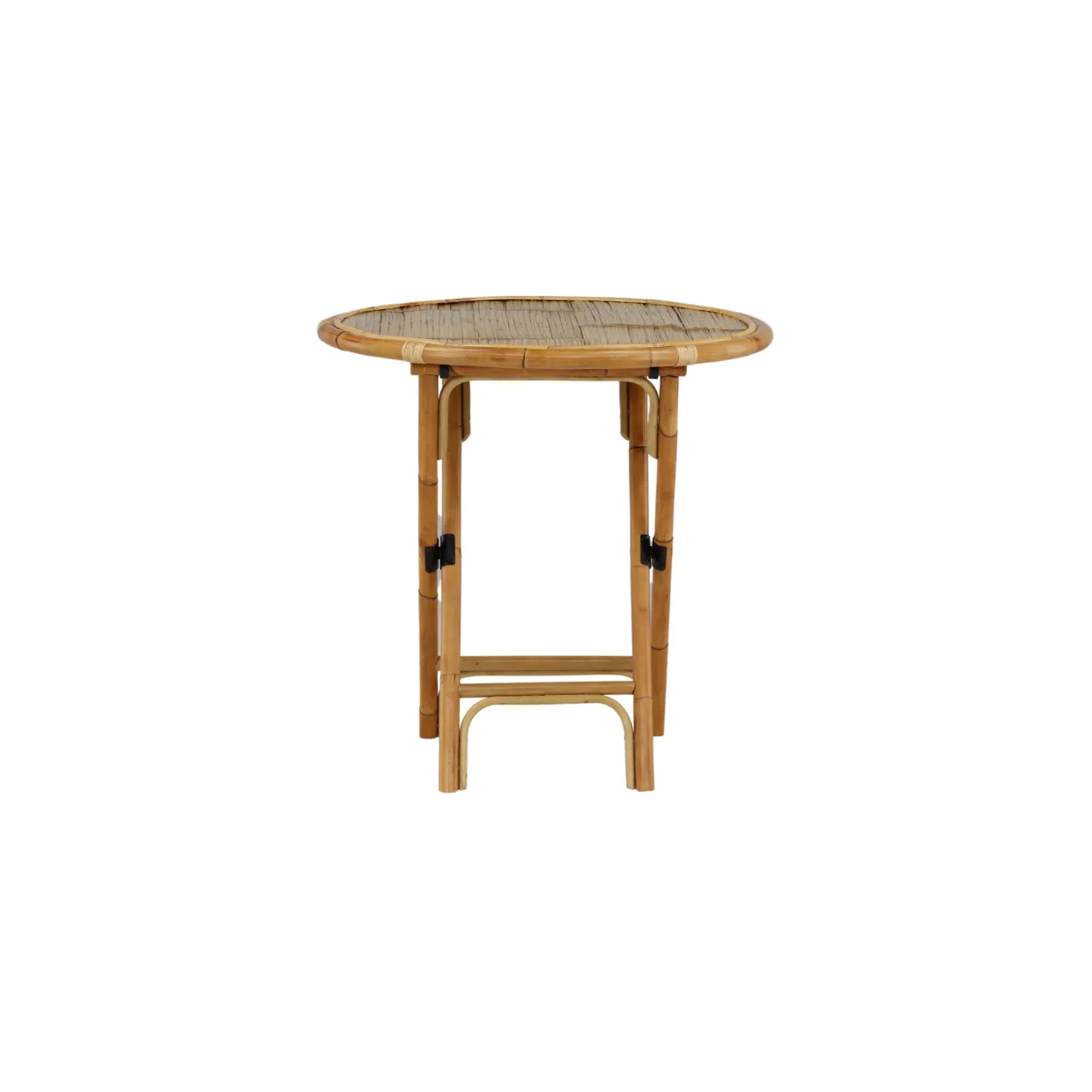 Cane, Cafébord Utomhus i Naturfärgad Rotting