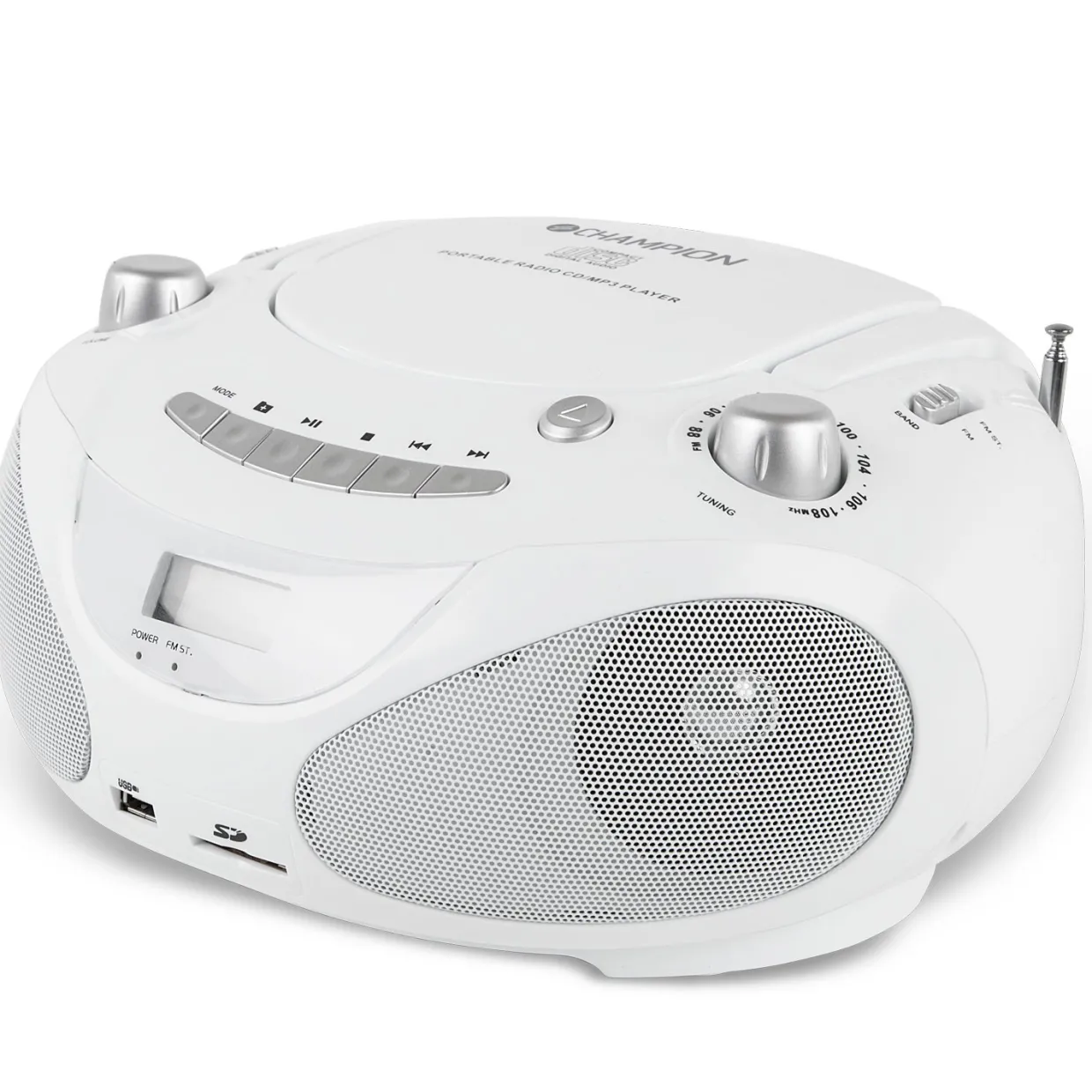 CD/Radio/MP3/USB White