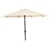 Ø300 cm Beige/Svart med Vev och Tilt Funktion