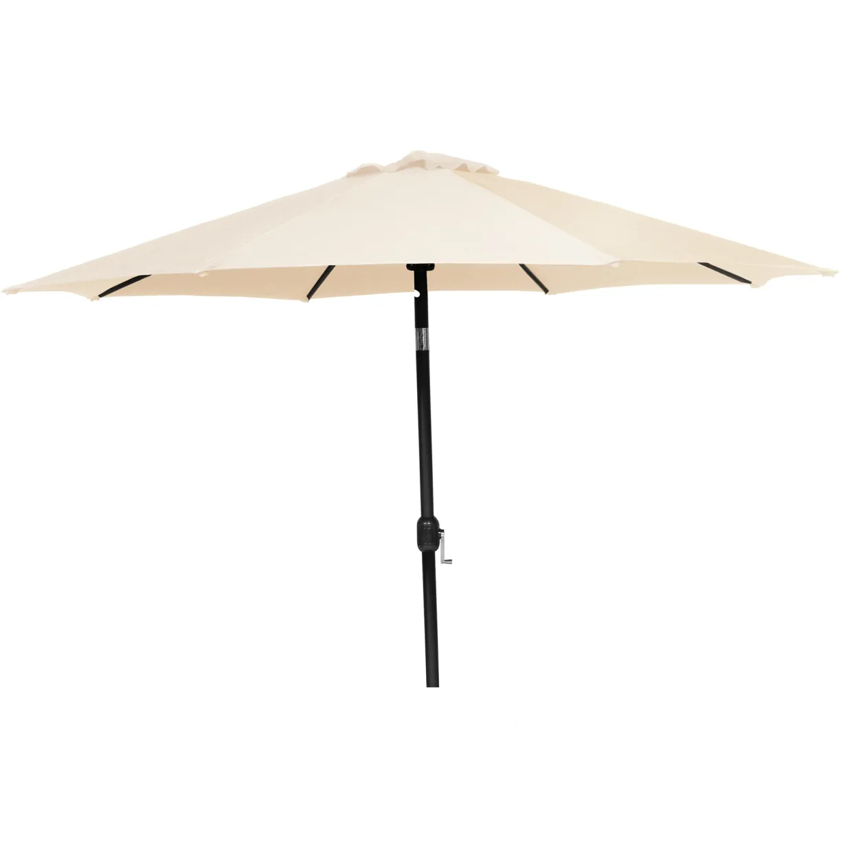 Ø300 cm Beige/Svart med Vev och Tilt Funktion