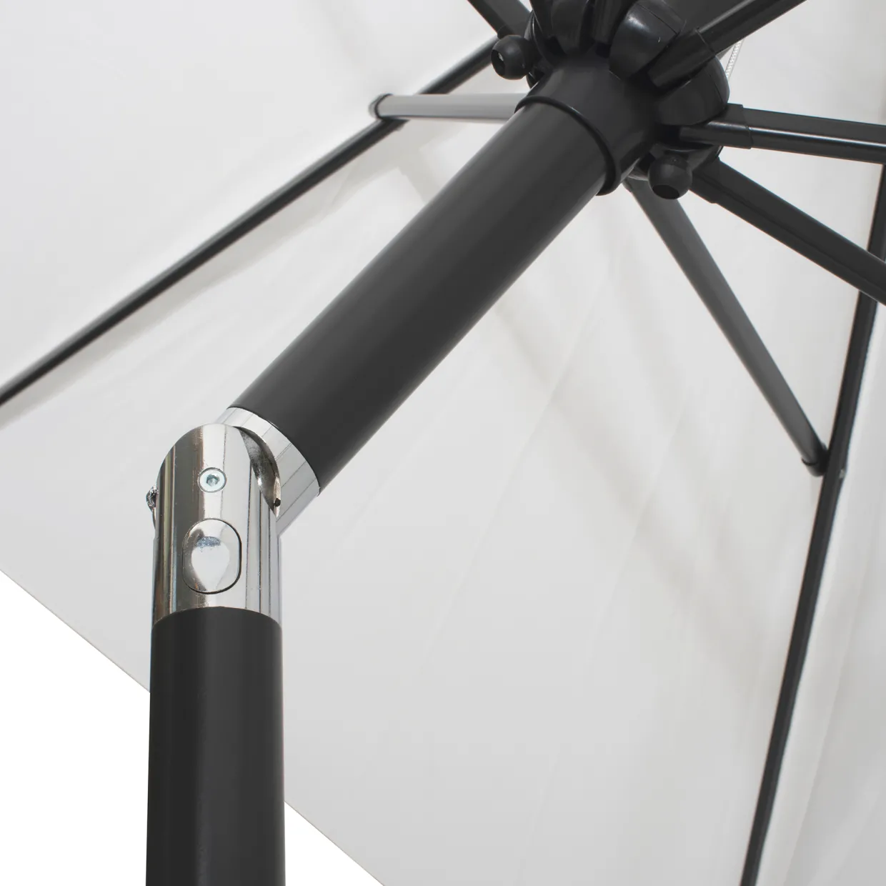 Ø300 cm Beige/Svart med Vev och Tilt Funktion