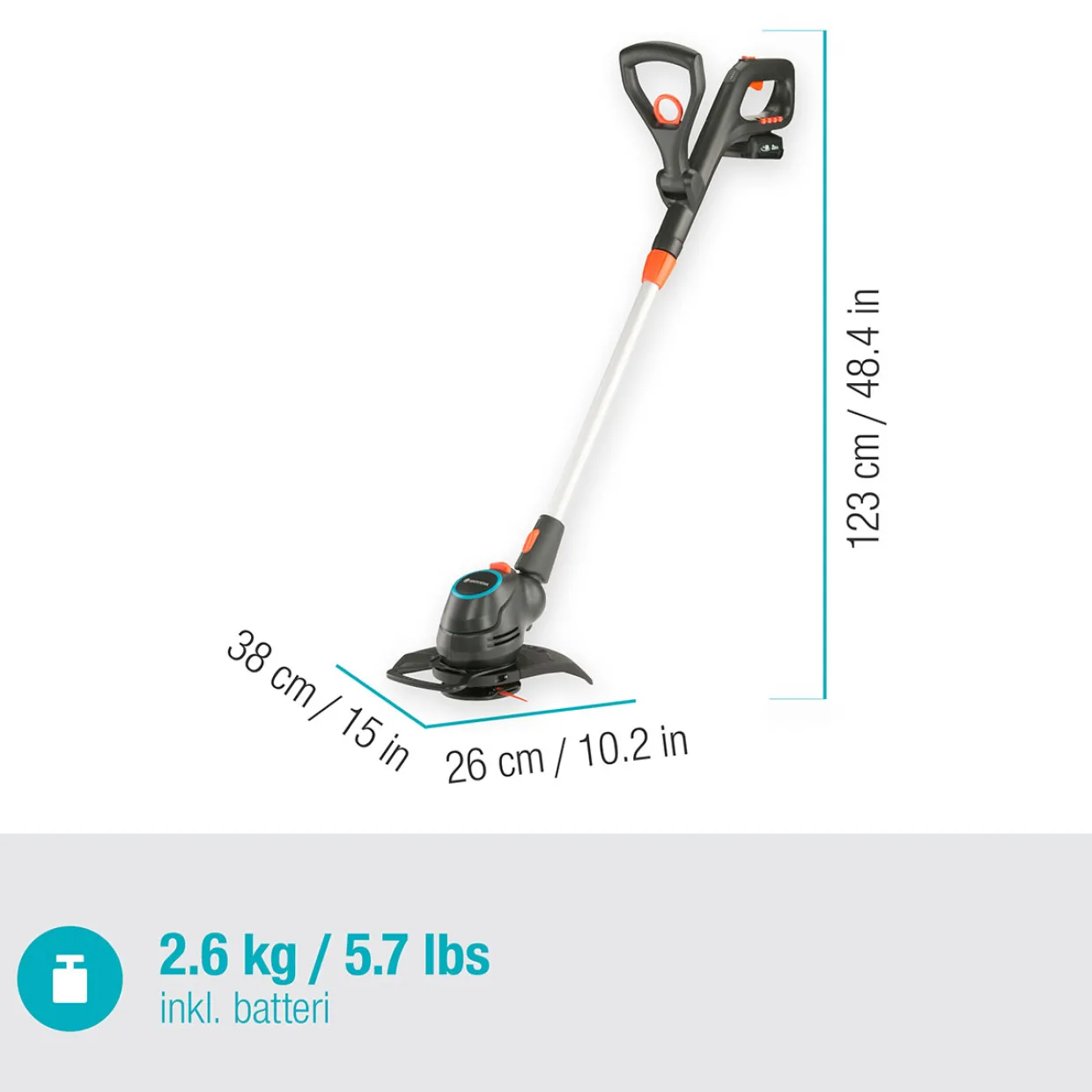 ComfortCut 23/18V P4A Komplett (2,5Ah batteri + standardladdare)