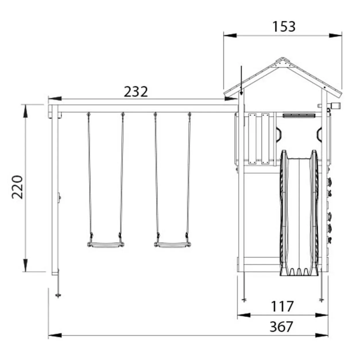 Cottage 2.1 Gungmodul & Gul Rutschkana