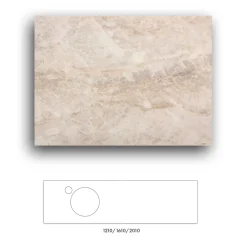 Crown+ Dekton  1610 till Tvättställsskåp Crown
