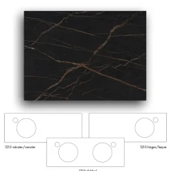 Crown+ Dekton  1210 till Tvättställsskåp Crown