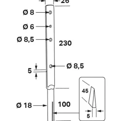 CSPW 26x5x330 mm