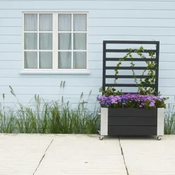 Cubic med Spalje Svart 87x50x130 cm