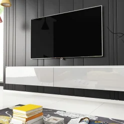 Cuguen Vägghängd Tv bänk med Förvaring 180x32x30 cm