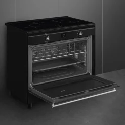 CX91IMBL Svart 90cm med Varmluft och Timerfunktion