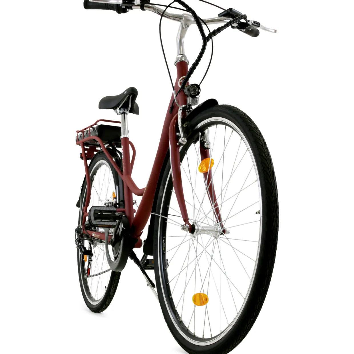 Dam 28" med Cykeldator Mattröd