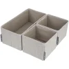 Drawer organizer 3-set Beige